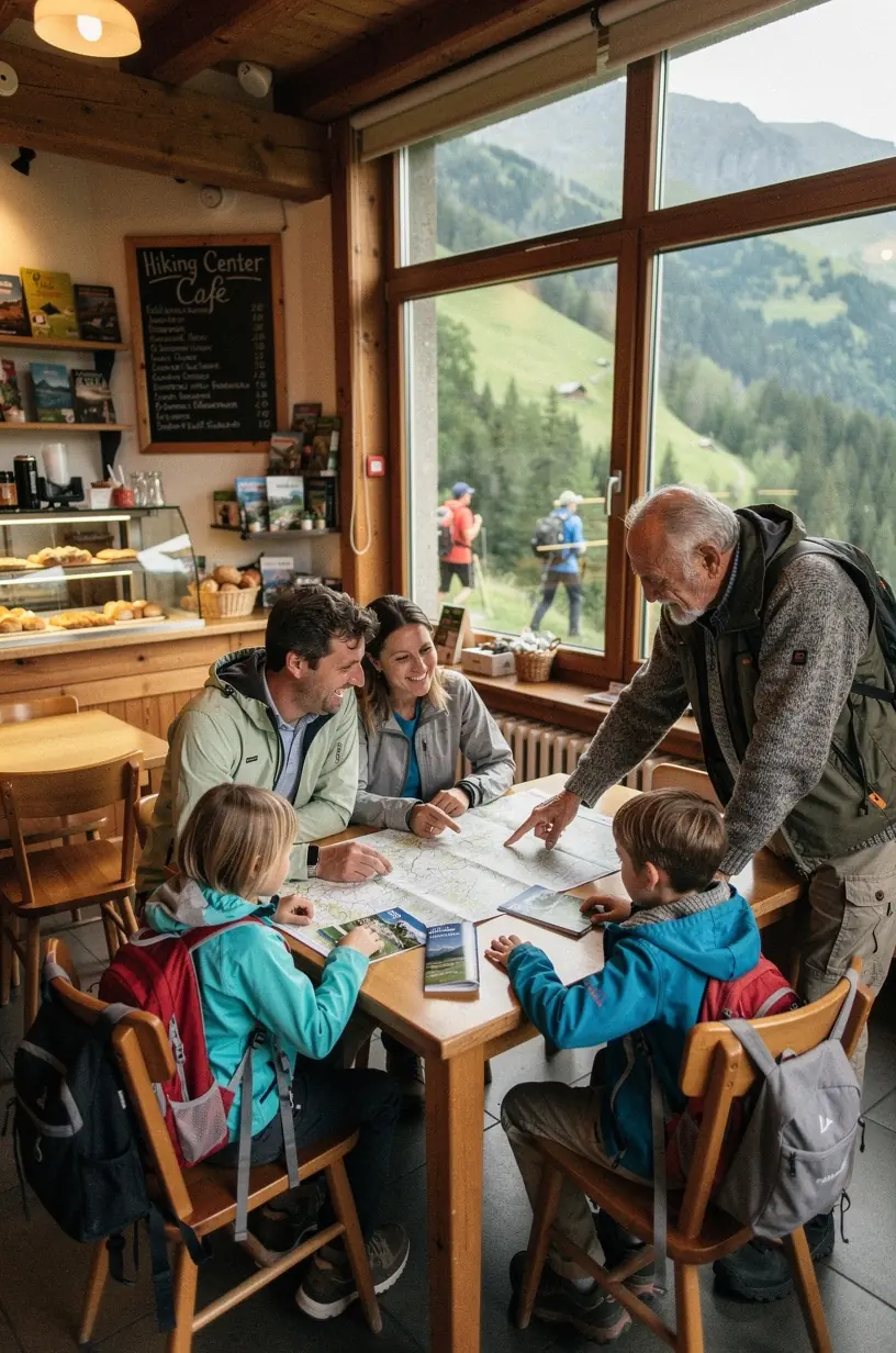 Wanderkarte Deutschlands mit hervorgehobenen Wanderwegen und Offline-Zugriff auf mobilen Geräten.